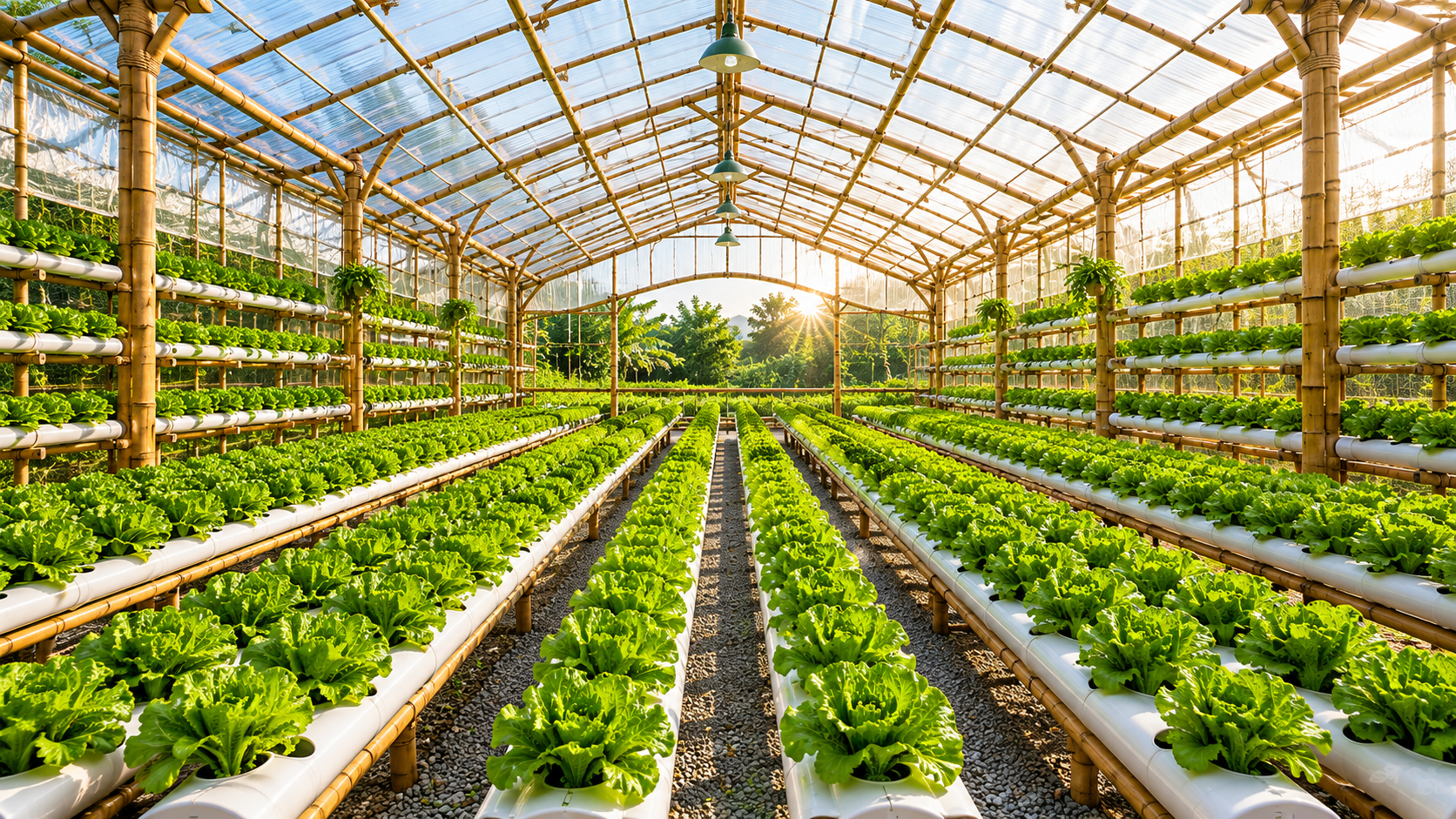 Jasa Pembuatan Green House Bambu